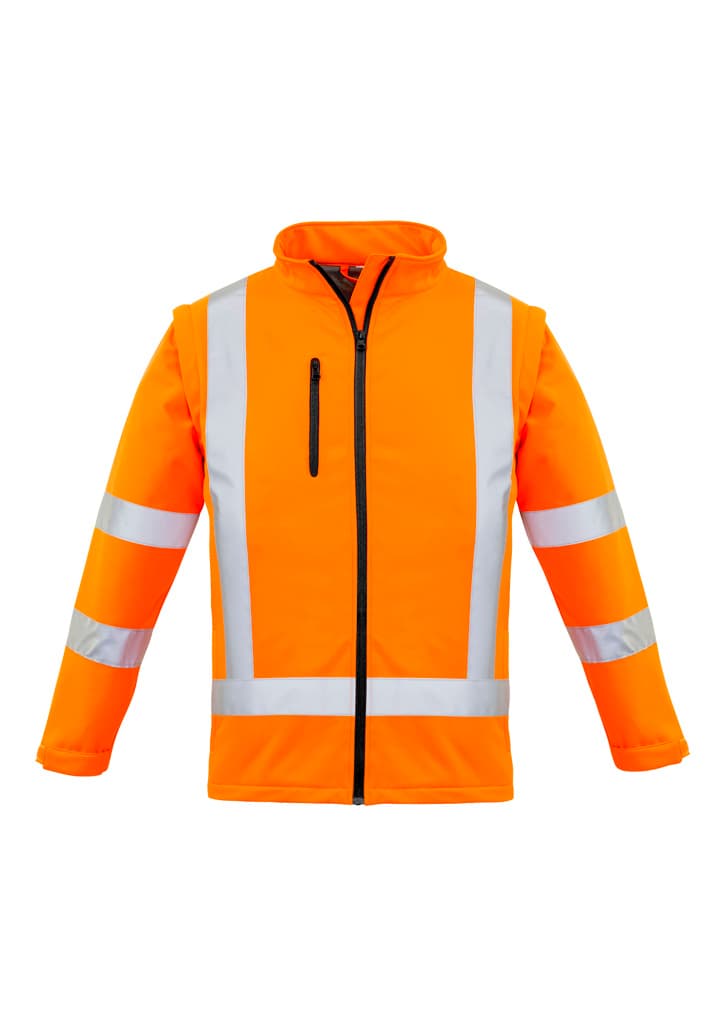 Womens Hi Vis Nsw Rail X Back 2 In 1 Softshell Jacket — view 1
