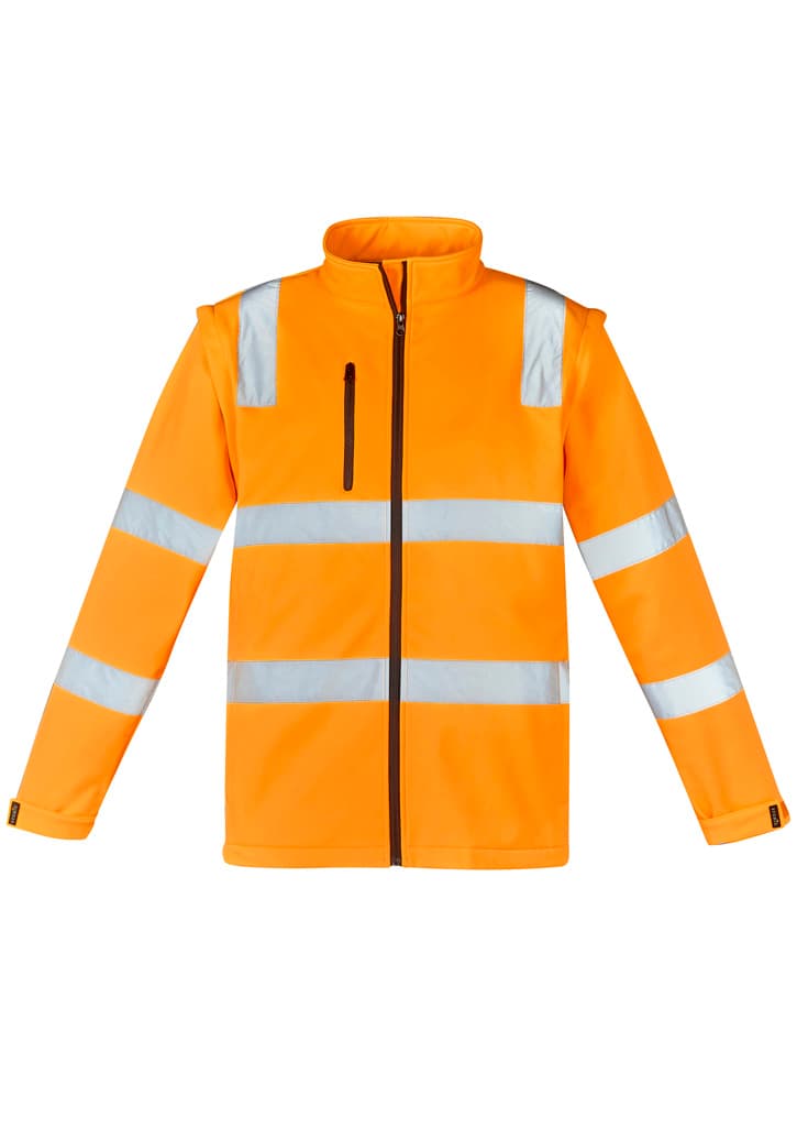 Unisex Hi Vis Vic Rail 2 In 1 Softshell Jacket — view 1