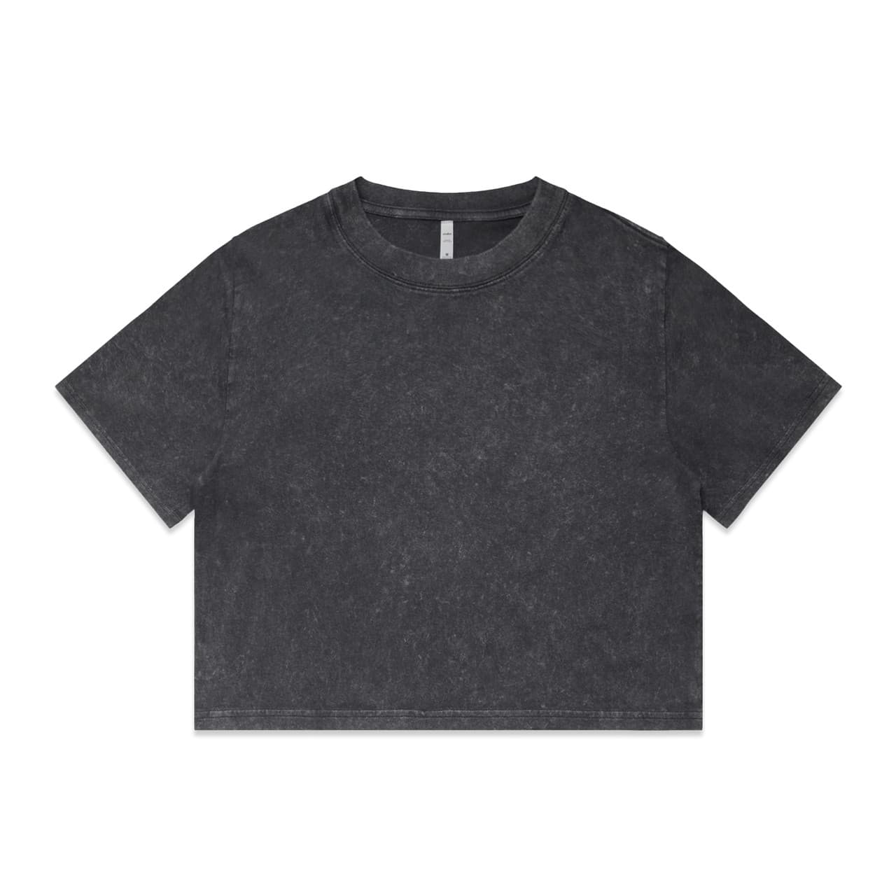 Wo's Stone Wash Heavy Crop Tee — view 1
