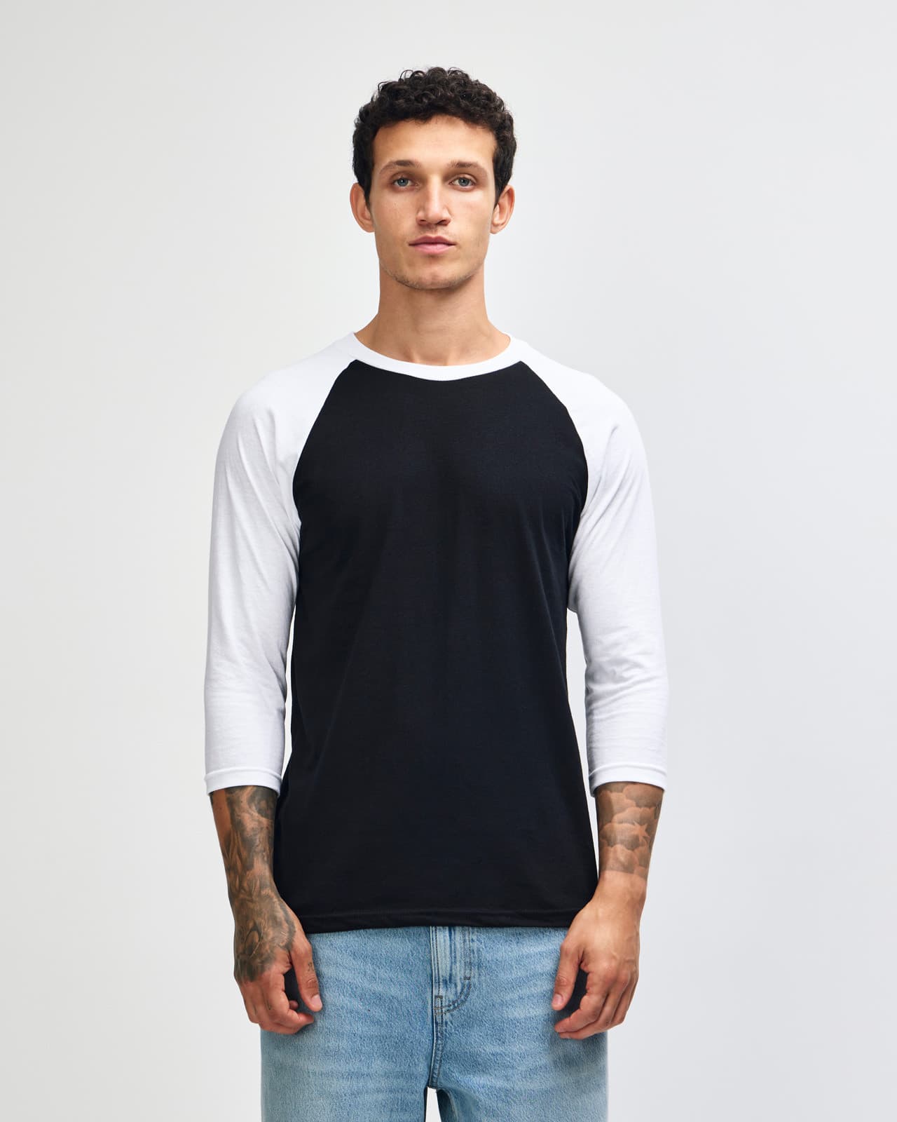 American Apparel Cvc Unisex Raglan T-shirt — view 1