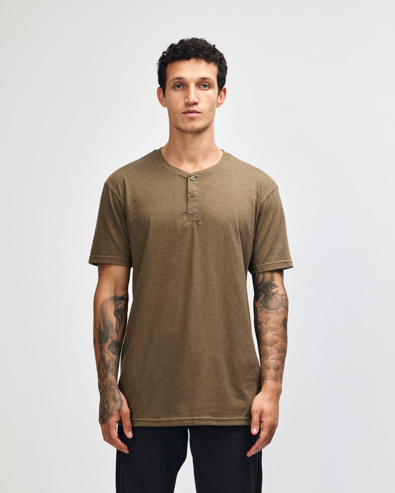 American Apparel Cvc Unisex Henley T-shirt — view 1