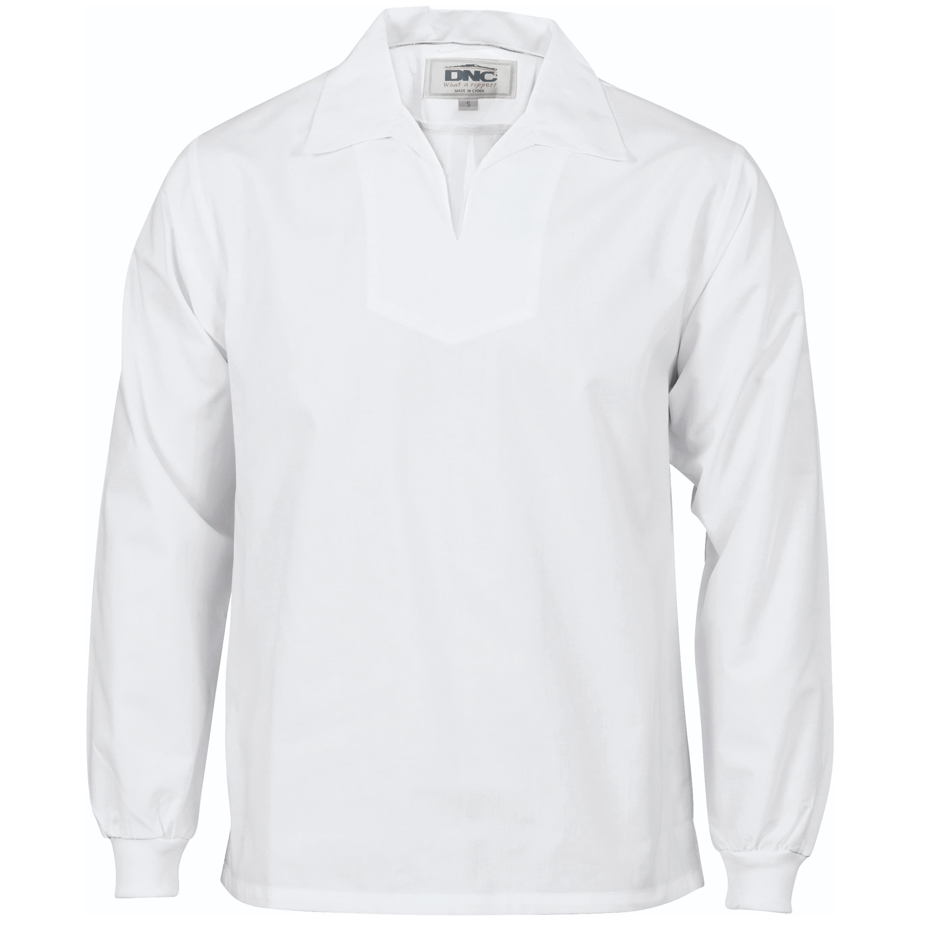 V-Neck Food Industry Jerkin - Long Sleeve — view 1