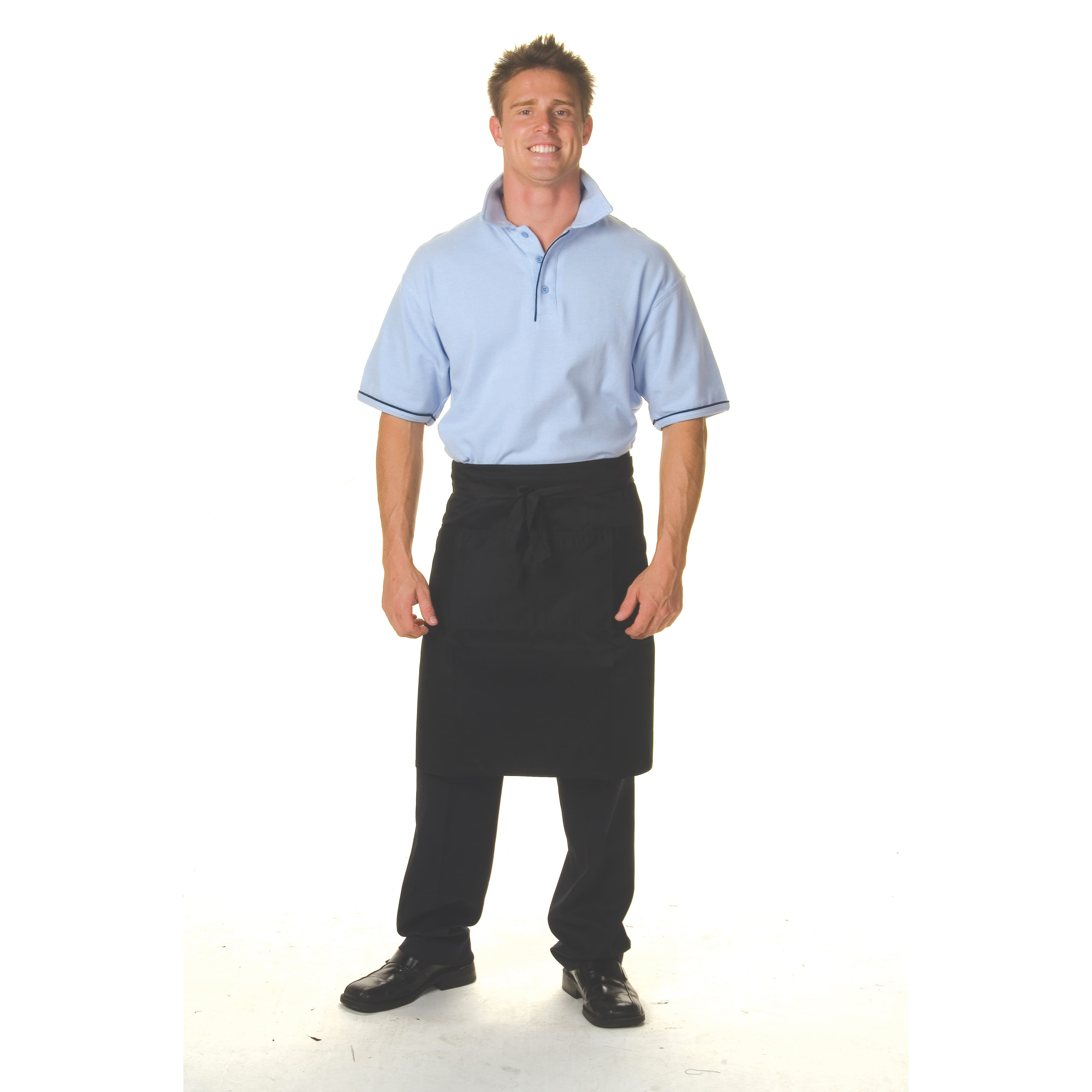 Cotton Drill 3/4 Apron With Pocket — view 1