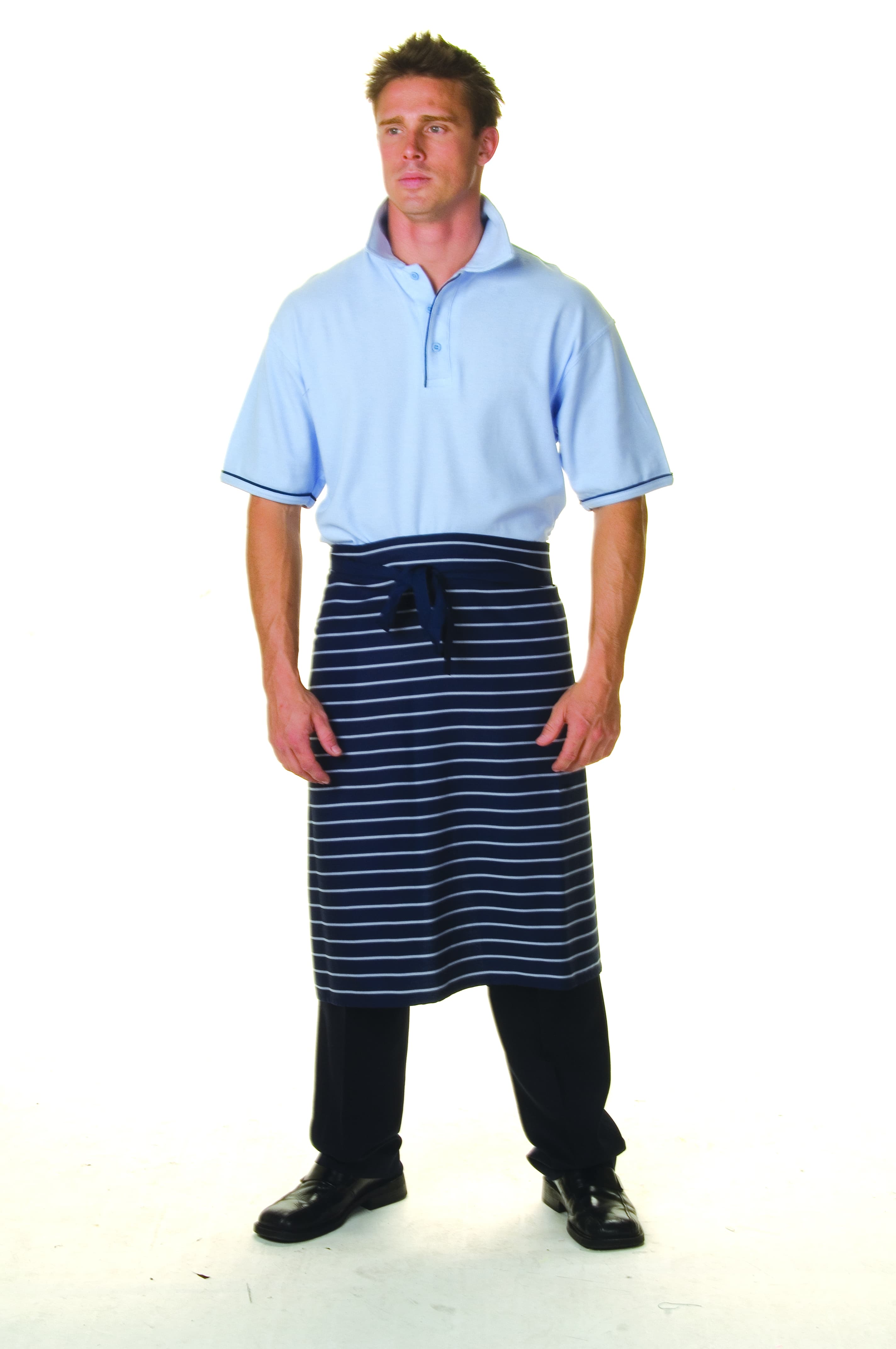 Pinstripe 3/4 Apron - No Pocket — view 1