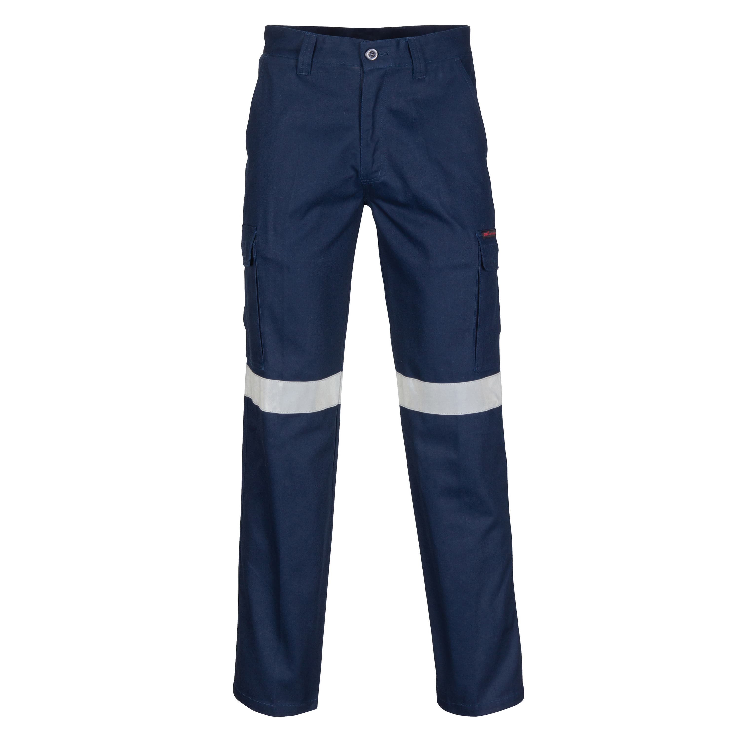Middle Weight Cotton Double Angled Cargo Pants With CRS Reflective Tape — view 1