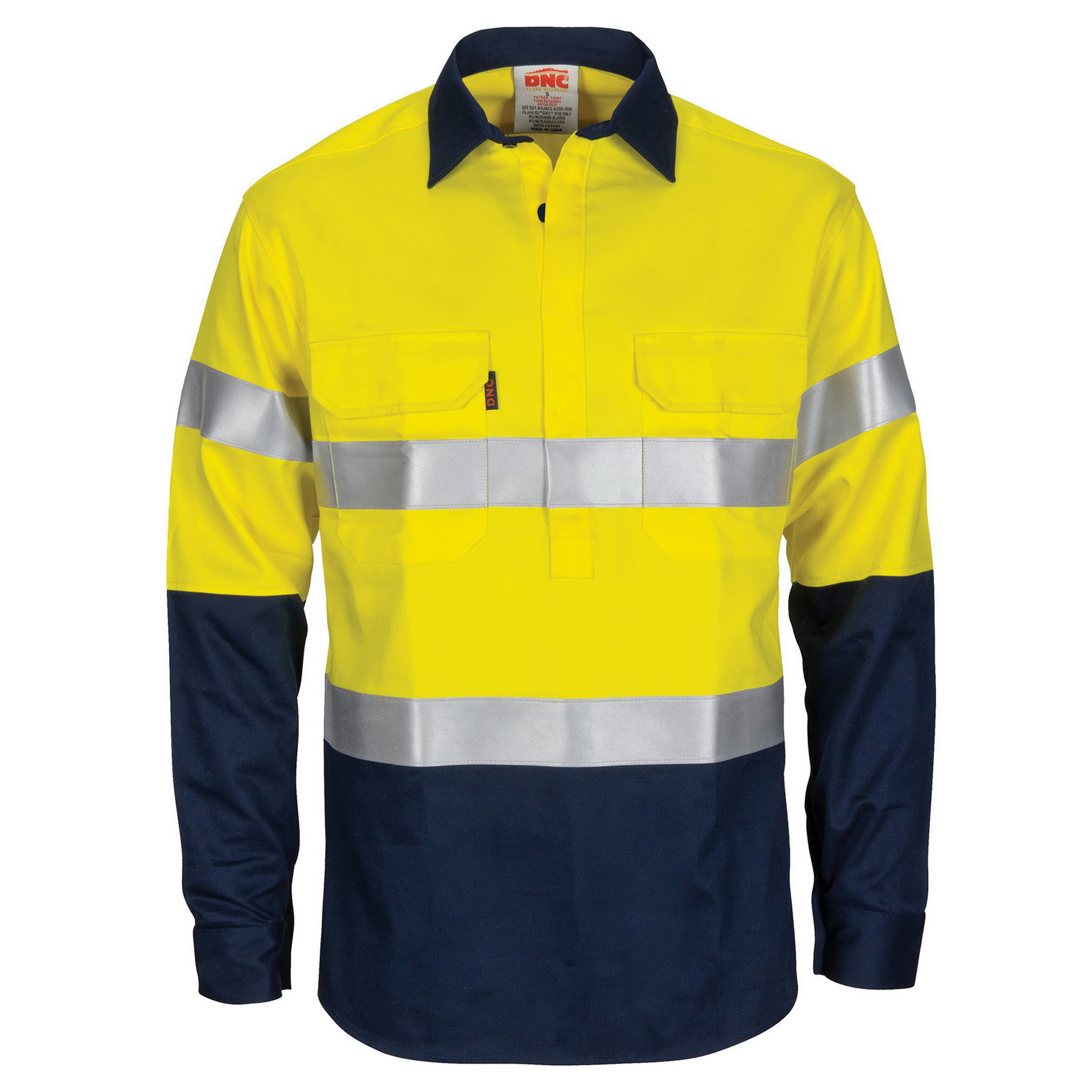 Patron Saint Flame Retardant 2 Tone Closed Front Cotton Shirt with 3M F/R Tape - L/S — view 1