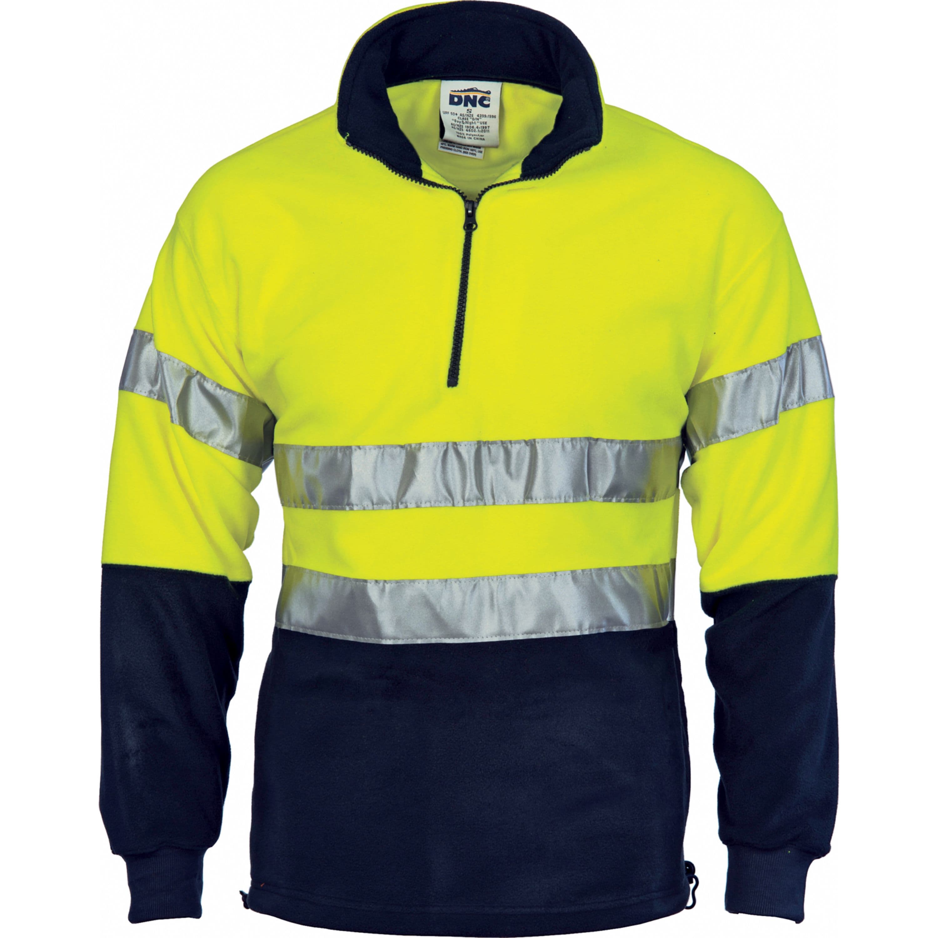 HiVis Two Tone 1/2 Zip Polar Fleece with CSR R/Tape — view 1