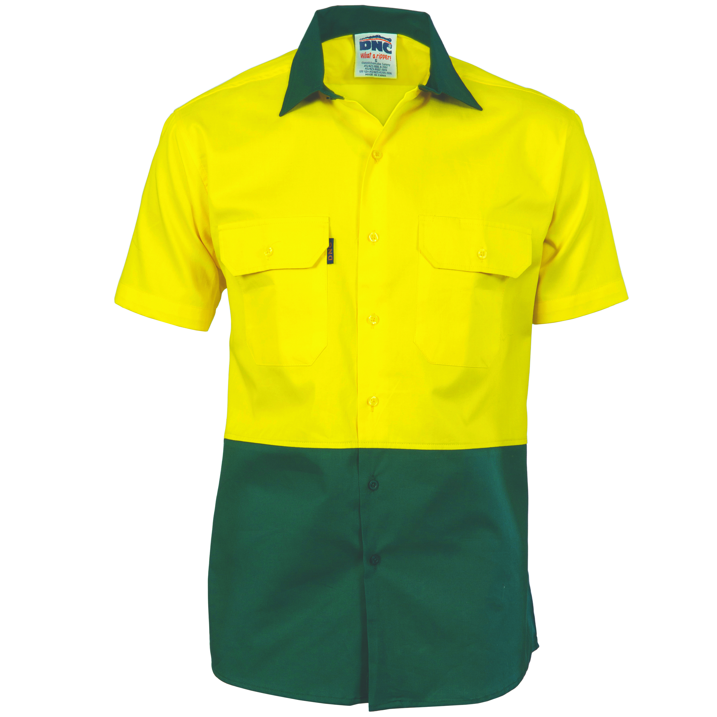 HiVis 2 Tone Cool-Breeze Cotton Shirt -
Short Sleeve — view 1