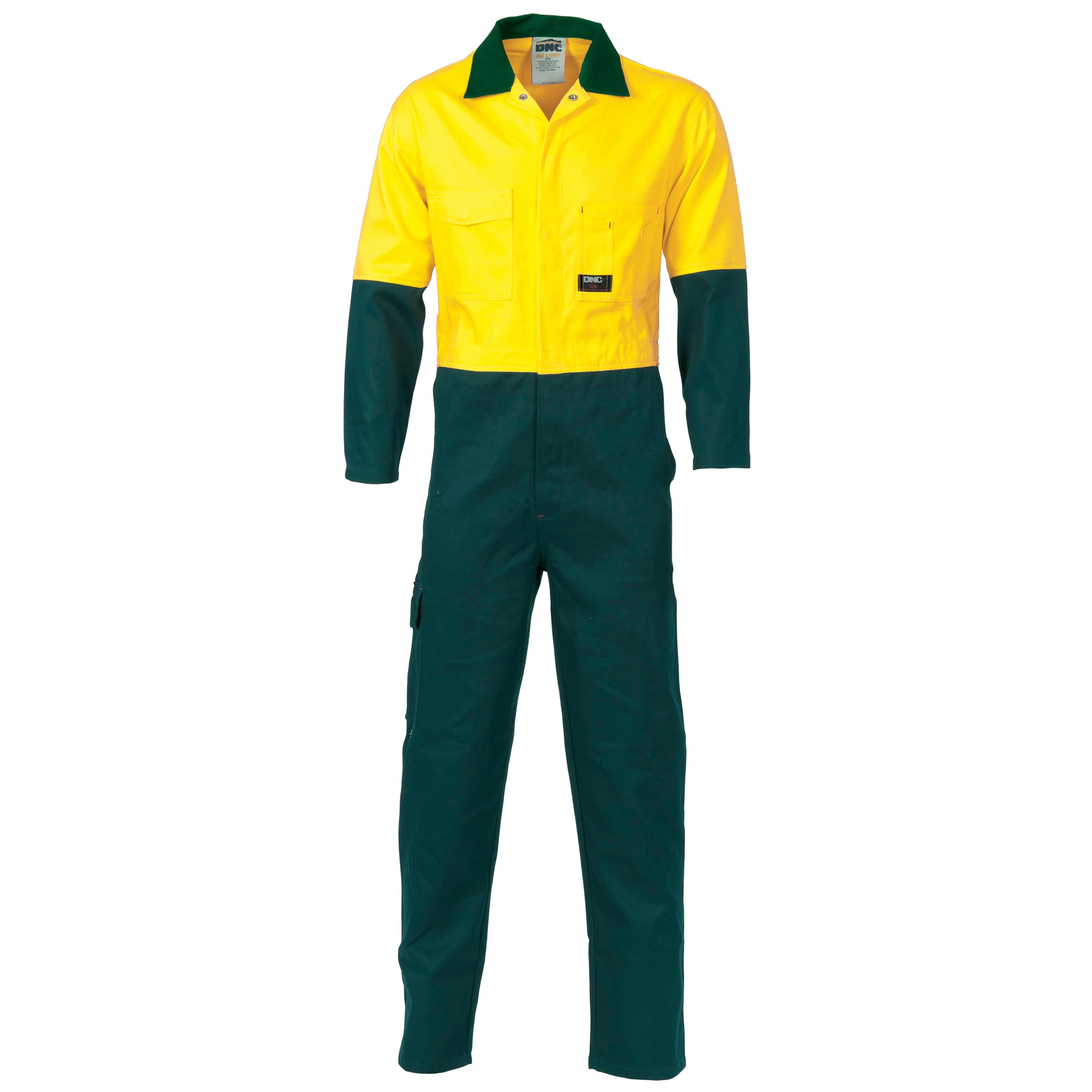 HiVis Two Tone Cott on Coverall — view 1