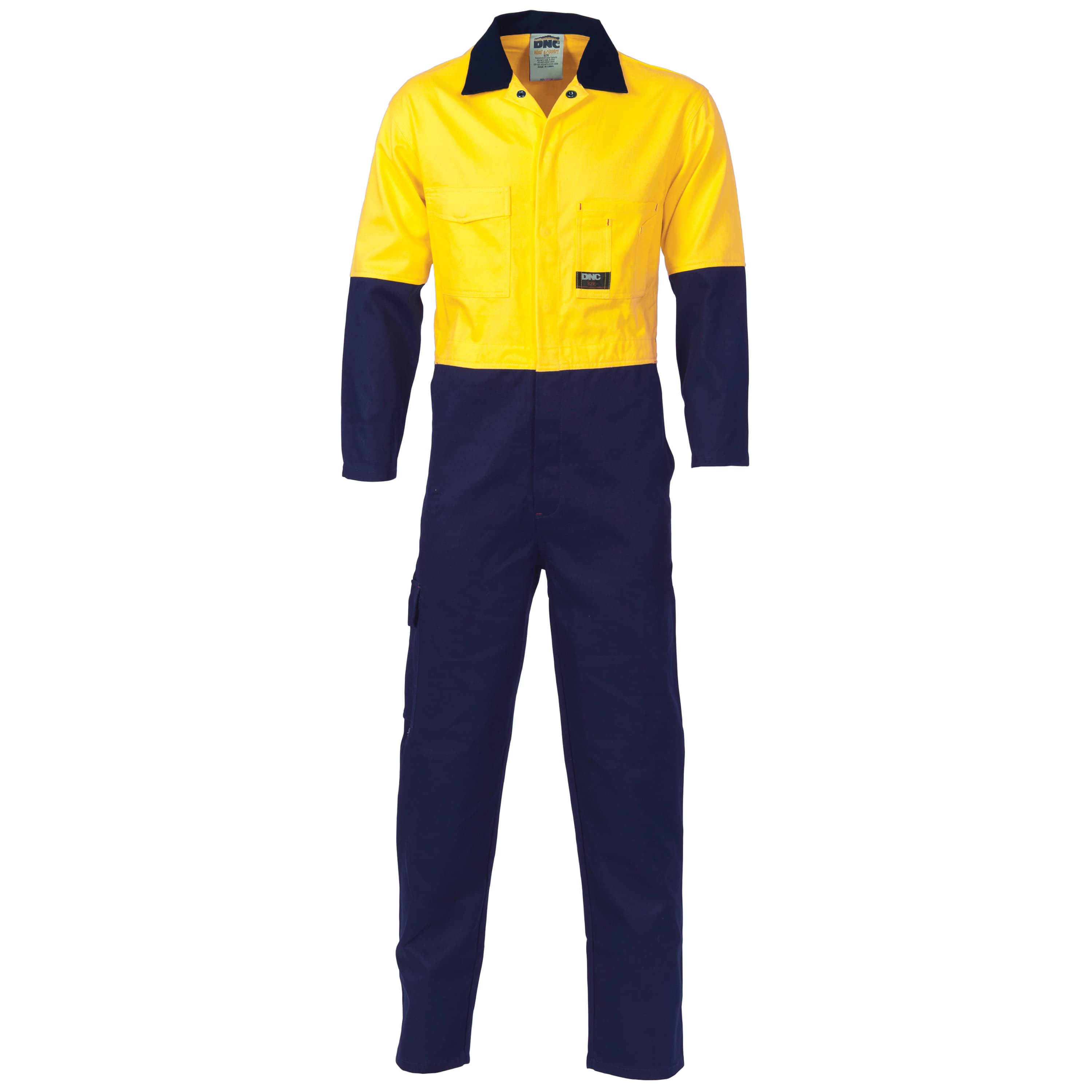 HiVis Cool-Breeze 2-Tone LightWeight Cotton Coverall — view 1