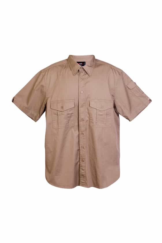Cotton Drill Work Short Sleeve Shirt