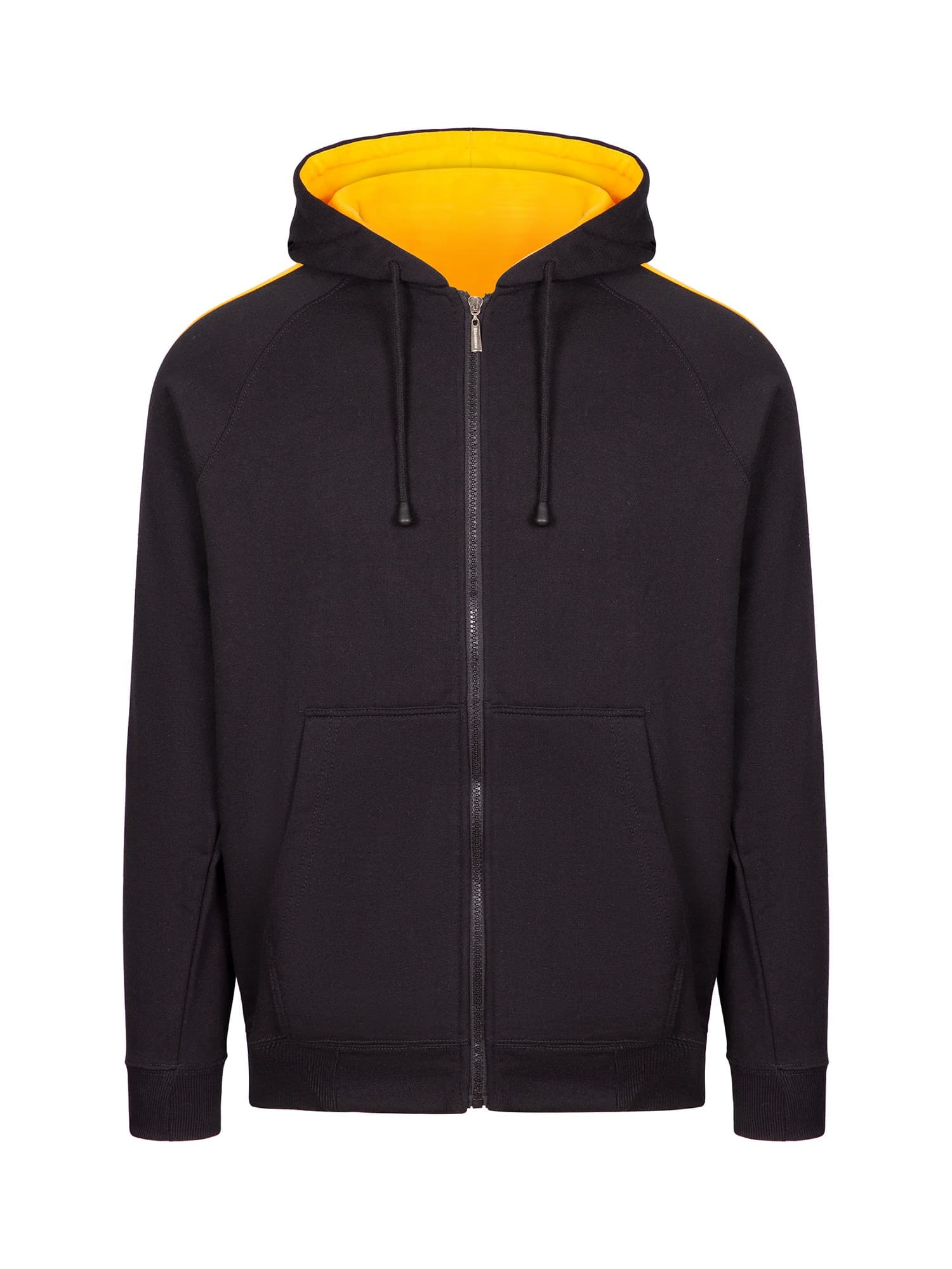 Mens Unbrushed Stripe Sleeve Hoodie — view 1