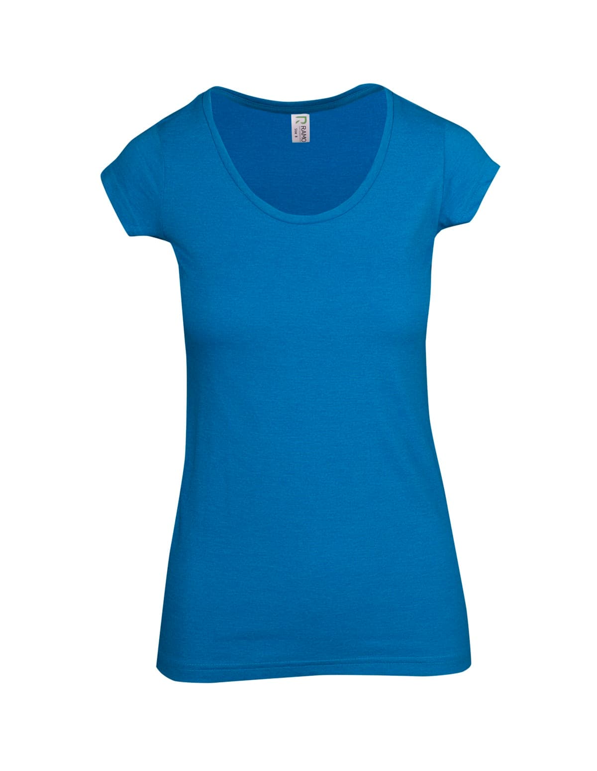 Womens Marl Scoop Neck T-shirt — view 1